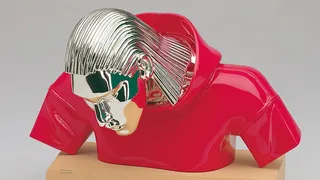 Chrome Bust with Braided Metal Hair 2 preview