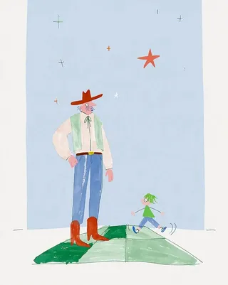 Watercolor Cowboy Nursery preview