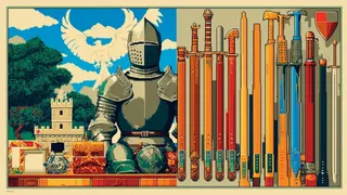 Pixel-Art Armory of a Winged Knight 2 preview