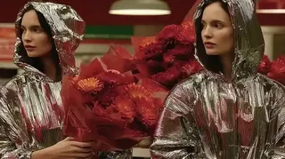 Fashion Editorial Featuring Hand-Knitted Metallic Outerwear 2 preview