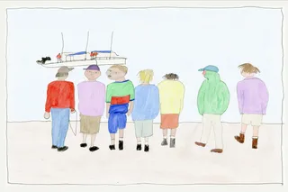Teen Sailors Walking Home from a Small preview