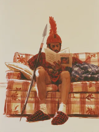 Gentle Ancient Warrior in a Red-Crested Helmet preview