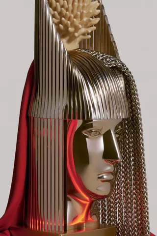 High-Fashion Bust Pairs a Sculptural Coral Crown preview