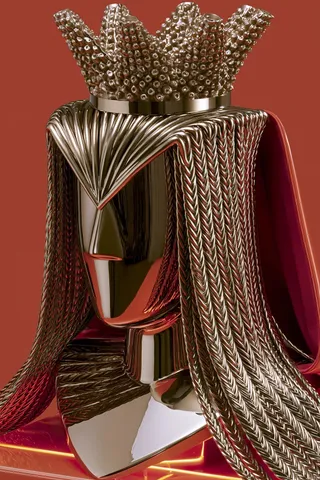 High-Fashion Bust Pairs a Sculptural Coral Crown preview