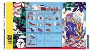 Kindly Green Librarian-Monster Cataloging a Cabinet 2 preview