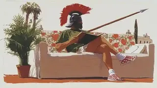 Gentle Ancient Warrior in a Red-Crested Helmet 2 preview