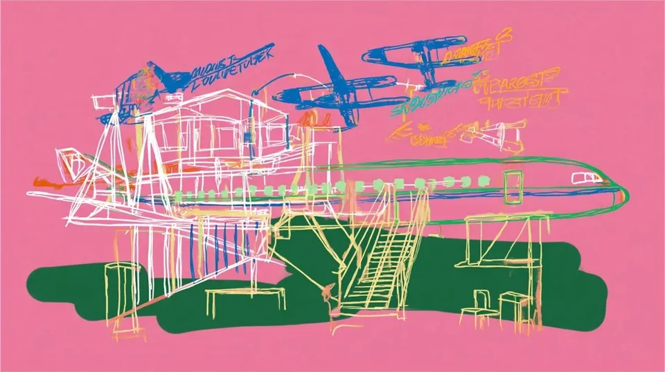 Meticulous Cutaway Diagram of a Flying Theater 2, a Midjourney sref remix: a meticulous cutaway diagram of a flying theater carried by mechanical birds, playful illustration style